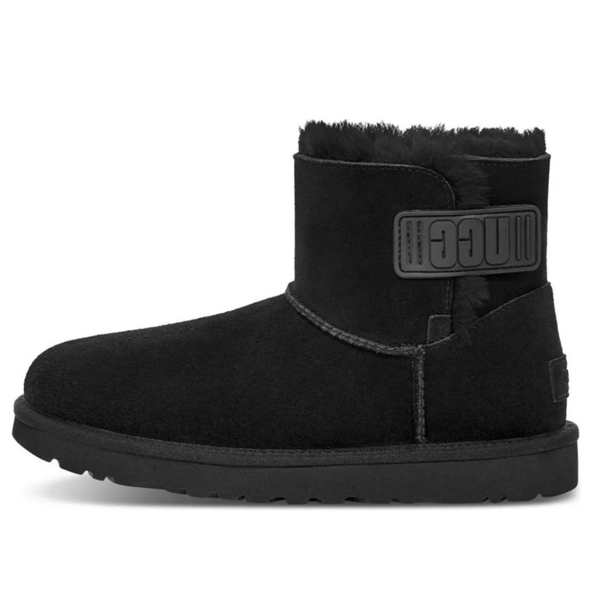 (WMNS) UGG Mini Bailey Logo Strap Boot 'Black' 1123621-BLK