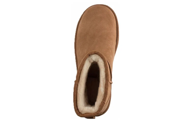 (WMNS) UGG Classic Mini UGG Rubber Logo 'Chestnut' 1108231-CHE