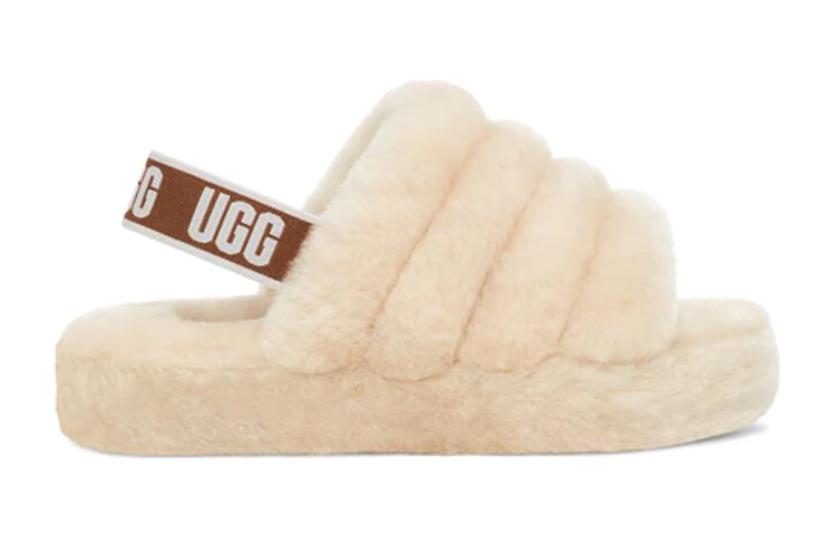 (PS) UGG Fluff Yeah Slide 'Natural' 1098494K-NAT