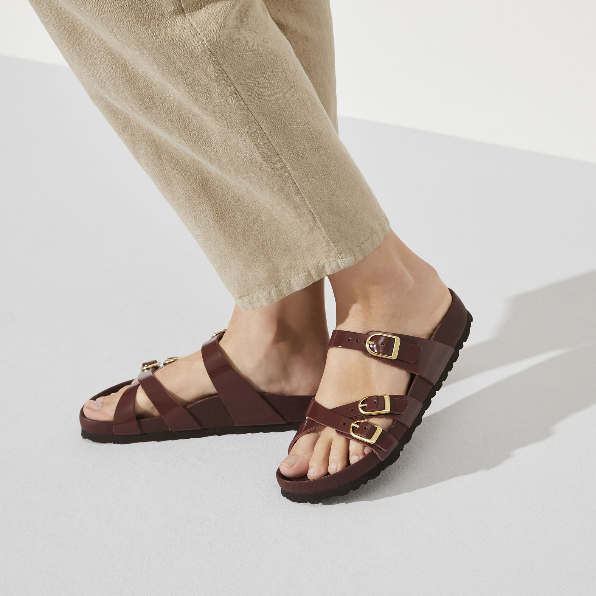 Franca Natural Leather Patent - High Shine Chocolate