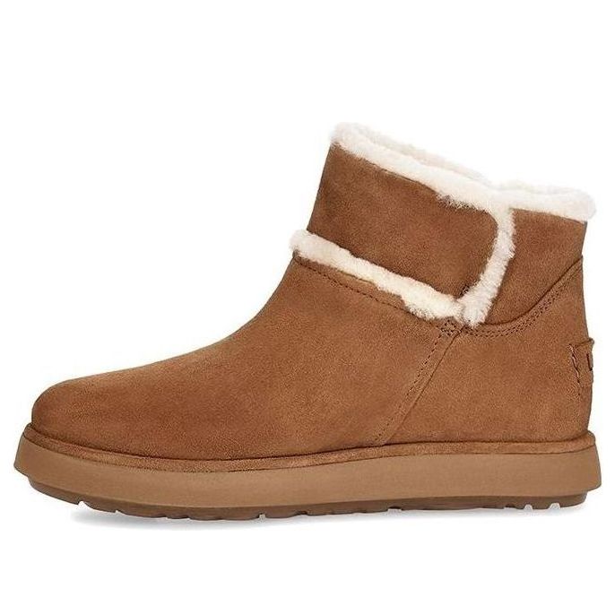 (WMNS) UGG Classic Mini Spill Seam Blvd Snow Boots Brown 1108145-BUN
