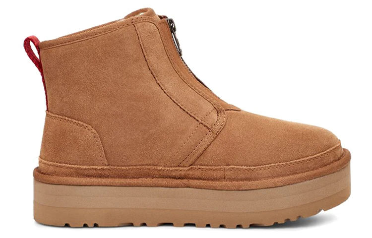 (WMNS) UGG Neumel Platform Zip 'Chestnut' 1122677-CHE