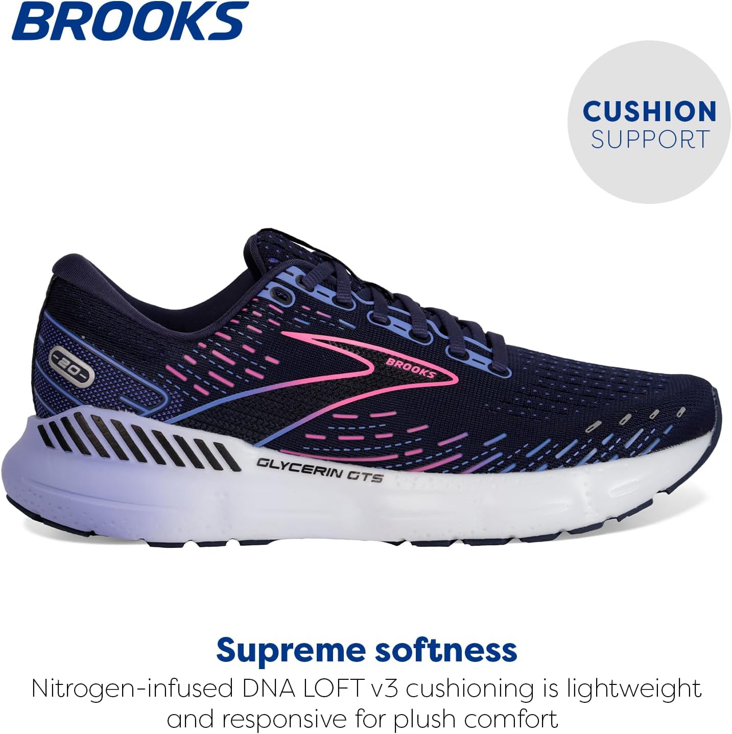Brooks Women's Glycerin GTS 20 Supportive Running Shoe
