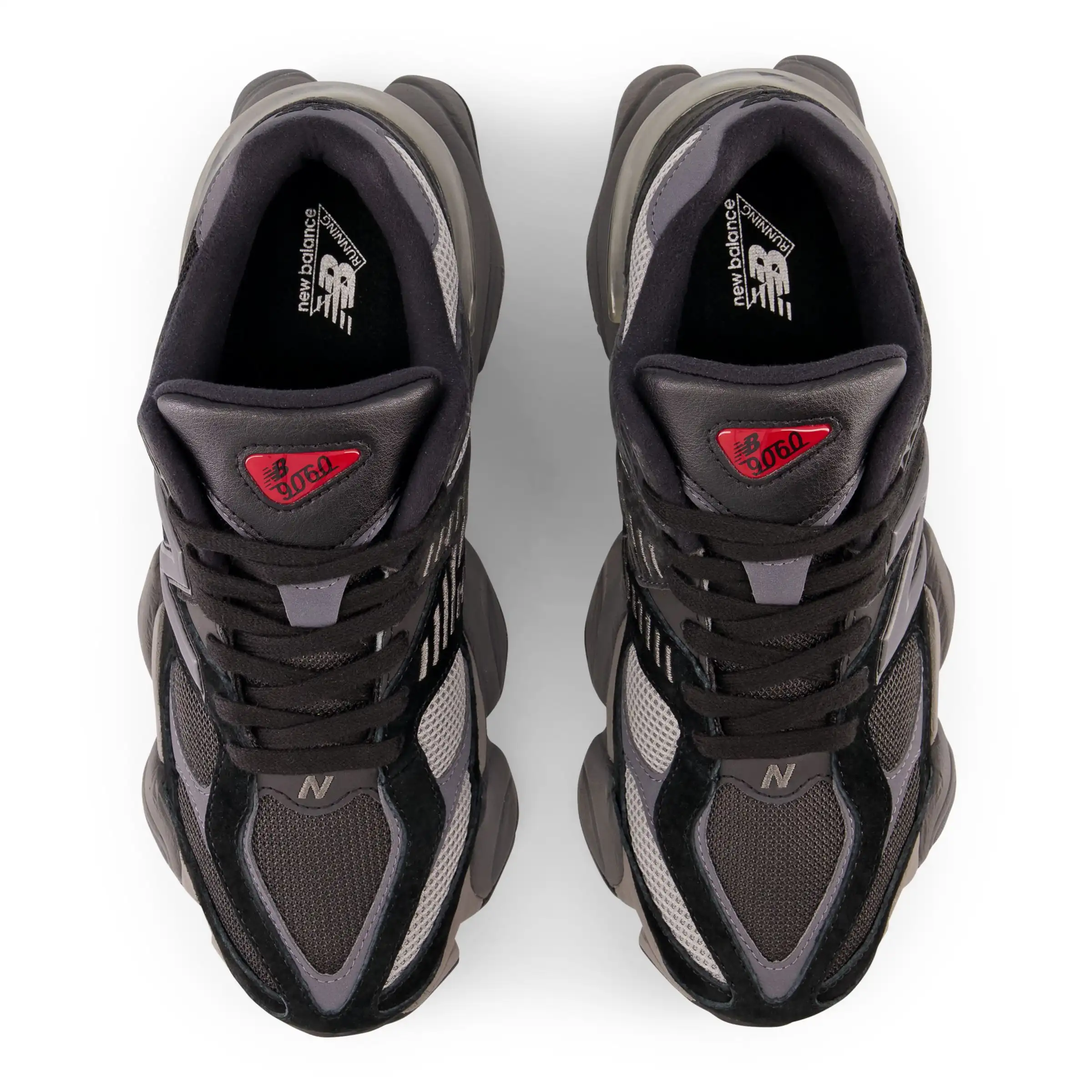 New Balance 9060 - Black with Castlerock and Rain Cloud