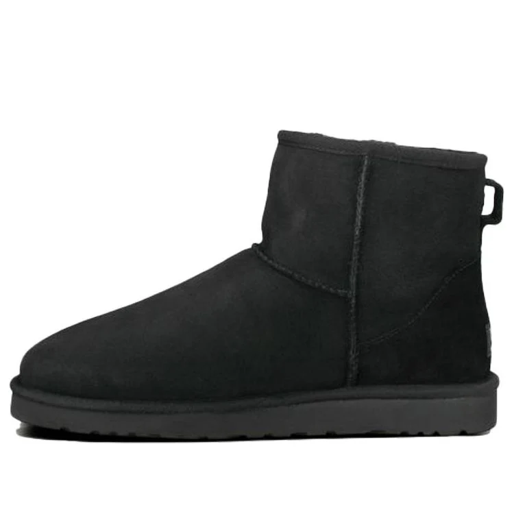 UGG Classic Mini Fleece Lined Snow Boots Black 1002072-BLK