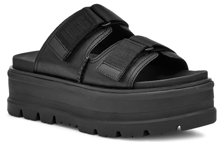 (WMNS) UGG Clem Black Slippers 1119951-BLLE