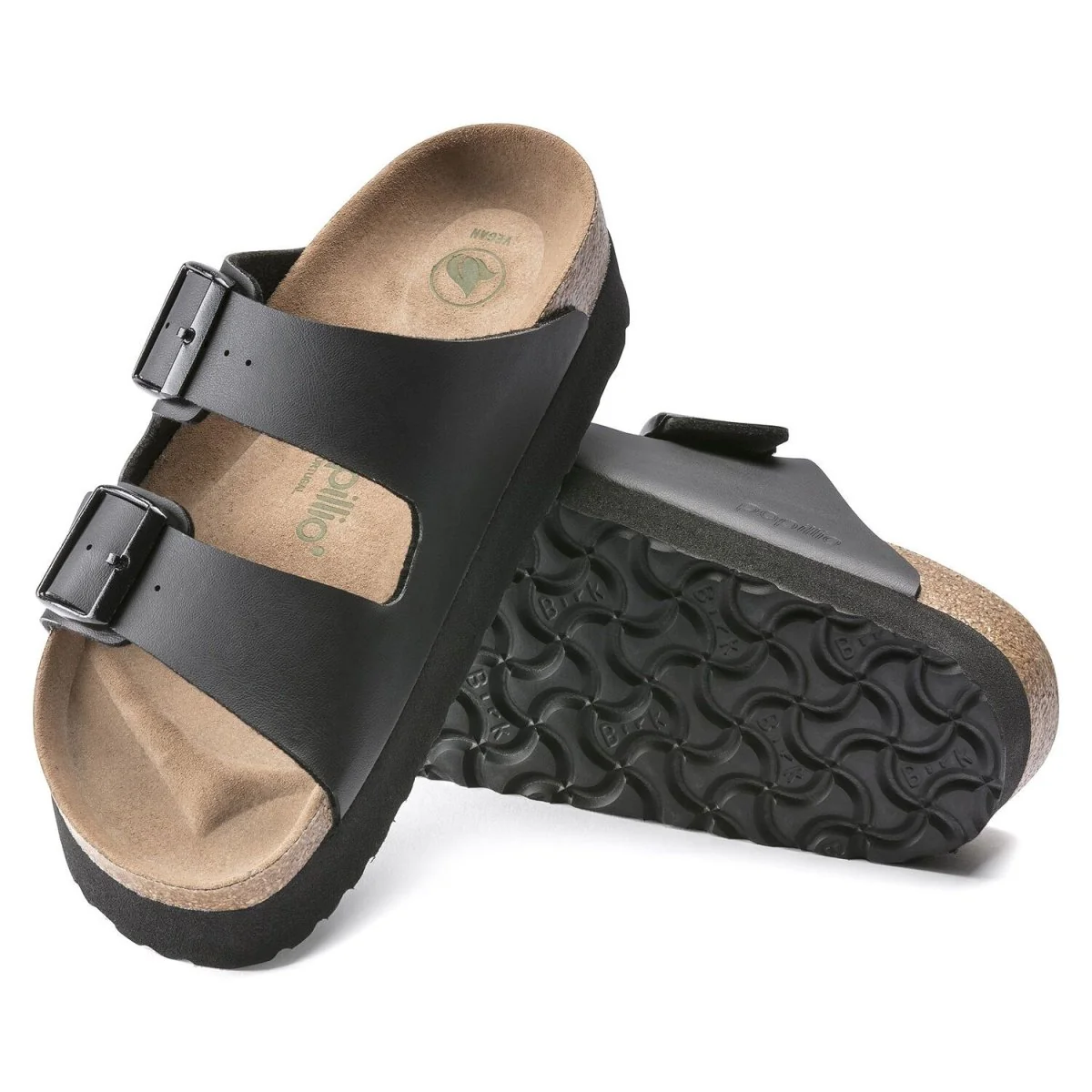 Women's Arizona Platform Vegan Birko-Flor Black