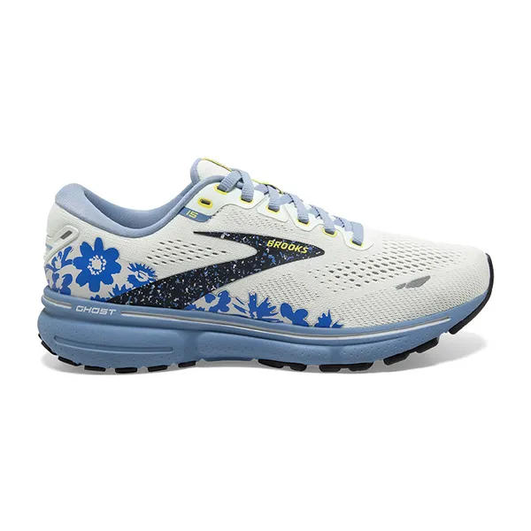 Women's Brooks, Ghost 15 Running Shoe - ICE/RAIN/EBONY