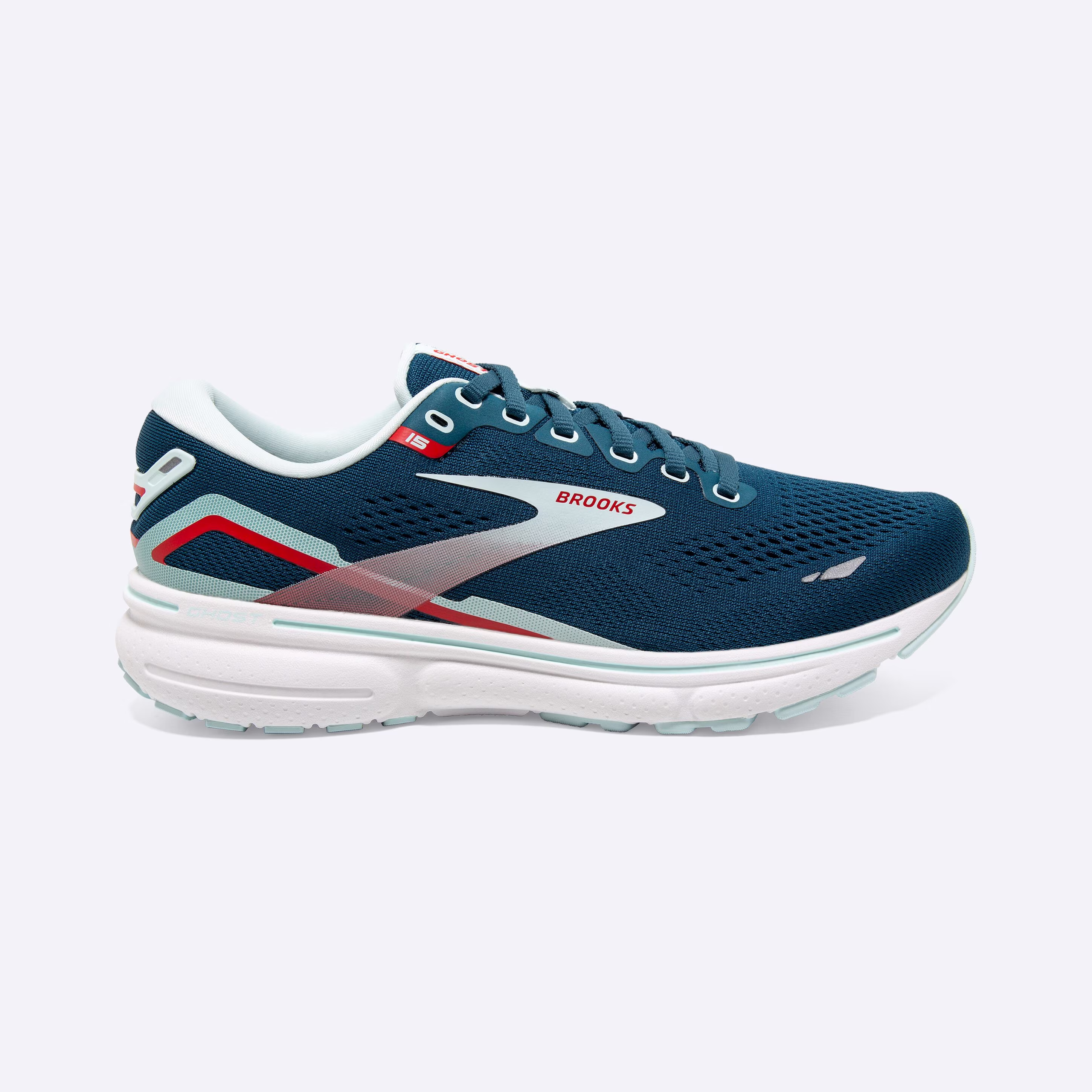 Women's Brooks, Ghost 15 Neutral Running Shoe -- Legion Blue/Blue/Bittersweet