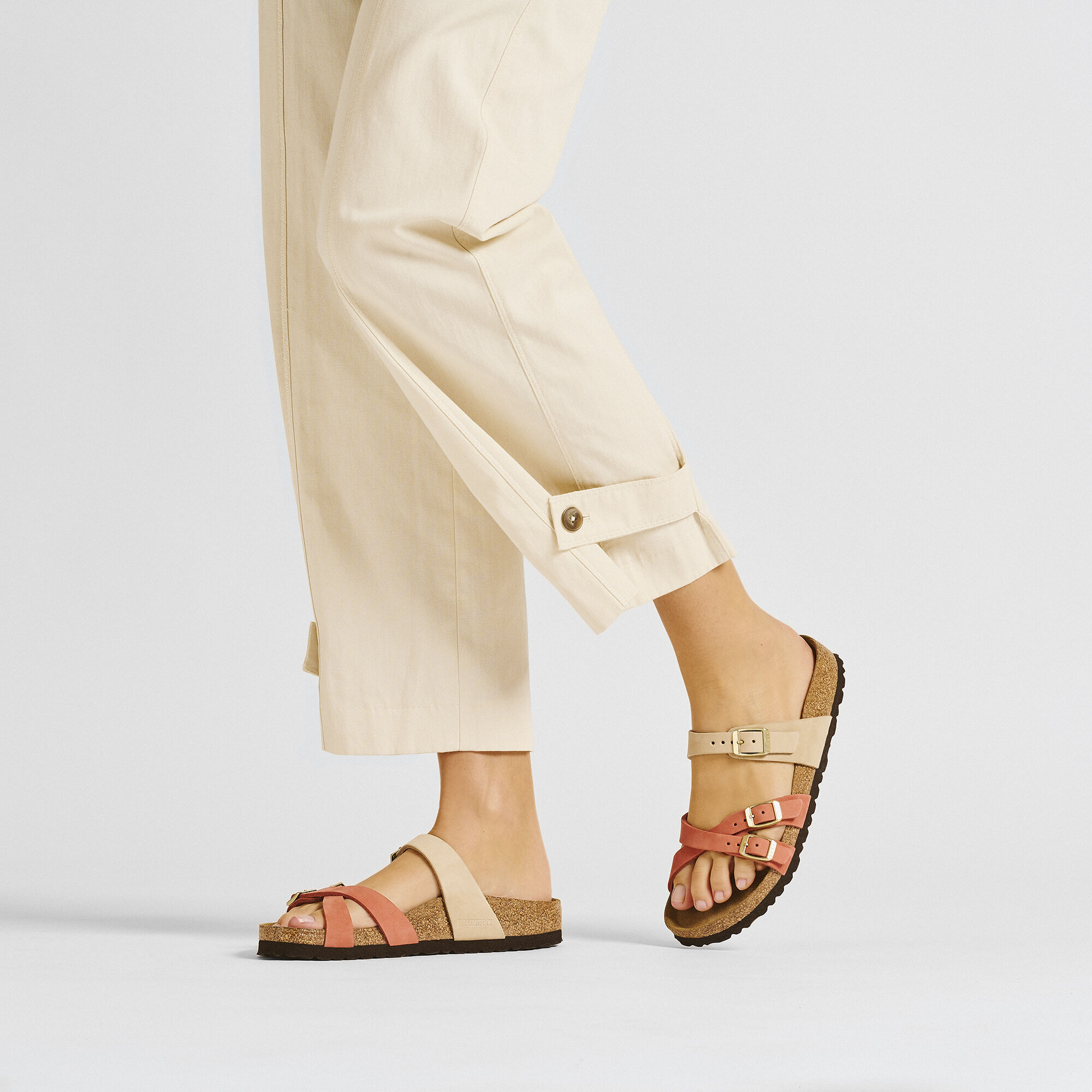 Franca Nubuck Leather - Mars Red/Sandcastle