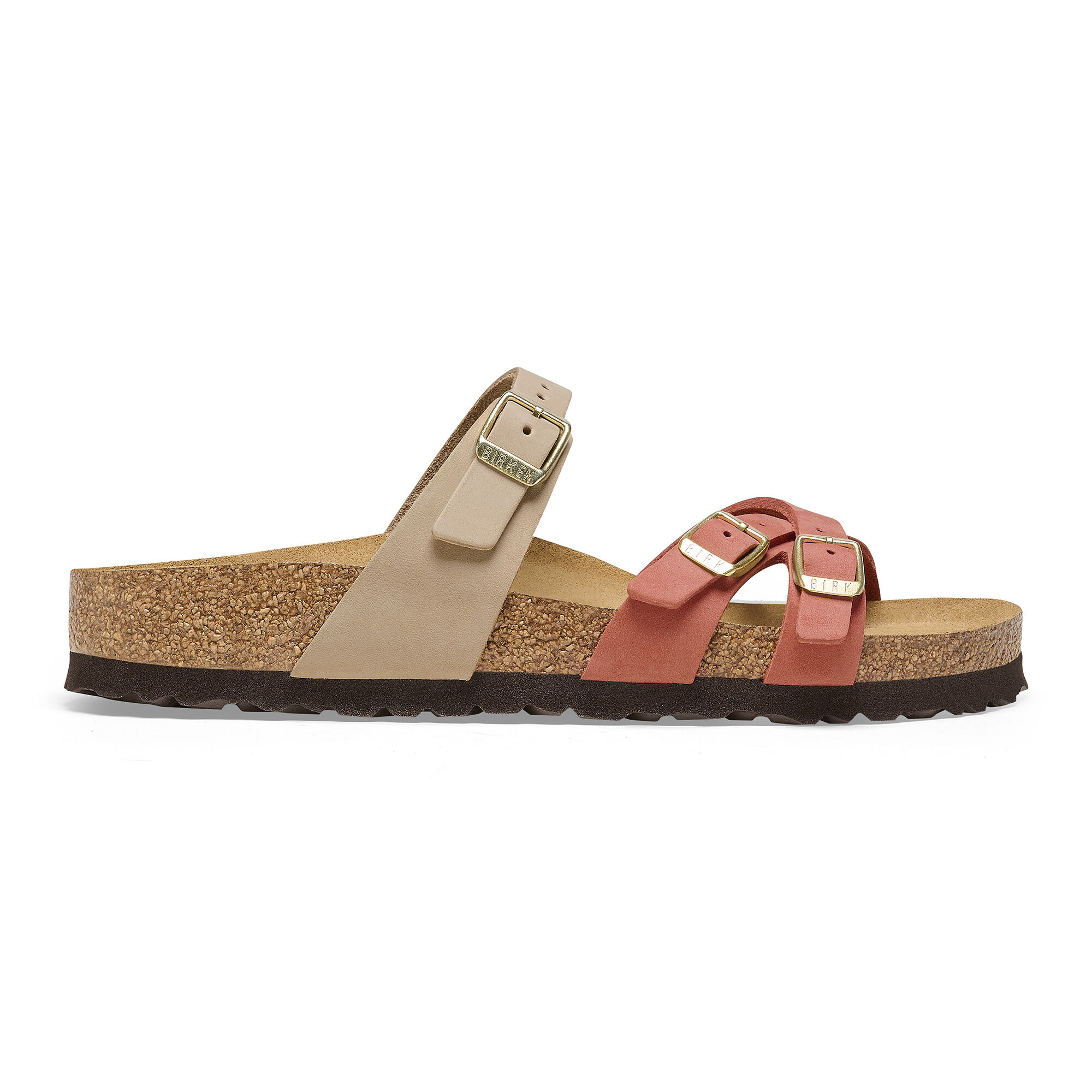 Franca Nubuck Leather - Mars Red/Sandcastle