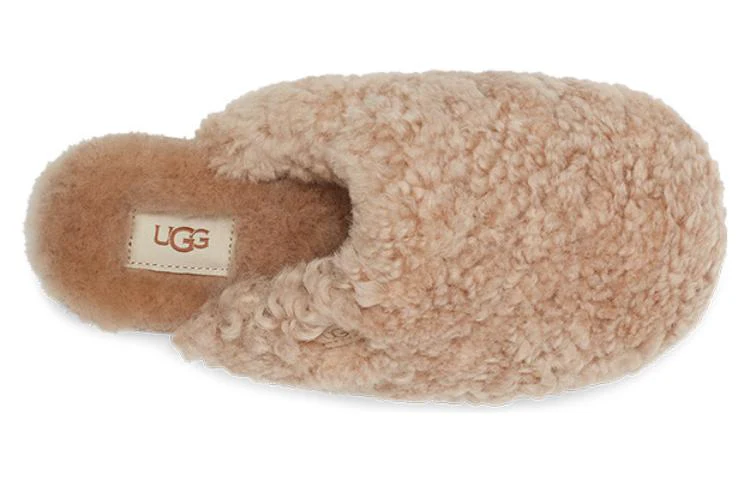 (WMNS) UGG Maxi Curly Slide 'Sand' 1133151-SAN