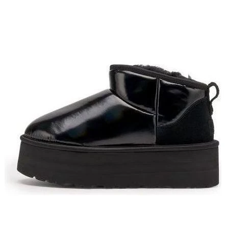 (WMNS) UGG Ultra Mini Platform 'High Shine Black' 1144048-BLK
