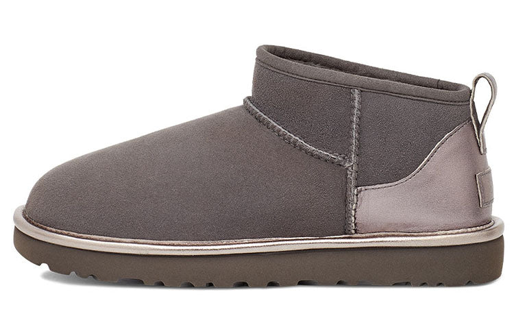 (WMNS) UGG Classic Ultra Mini Shine 'Charcoal' 1123634-CHRC