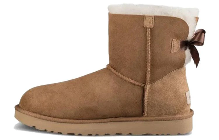 (WMNS) UGG Australia Mini Bailey Bow II Chestnut Boots 1016501-CHE