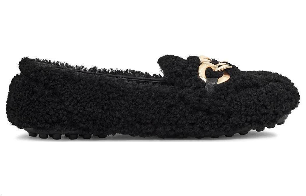 (WMNS) UGG SlipOn Comfortable Loafers 'Versatile Black' 1153515-BLK