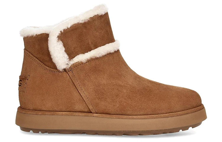 (WMNS) UGG Classic Mini Spill Seam Blvd Snow Boots Brown 1108145-BUN