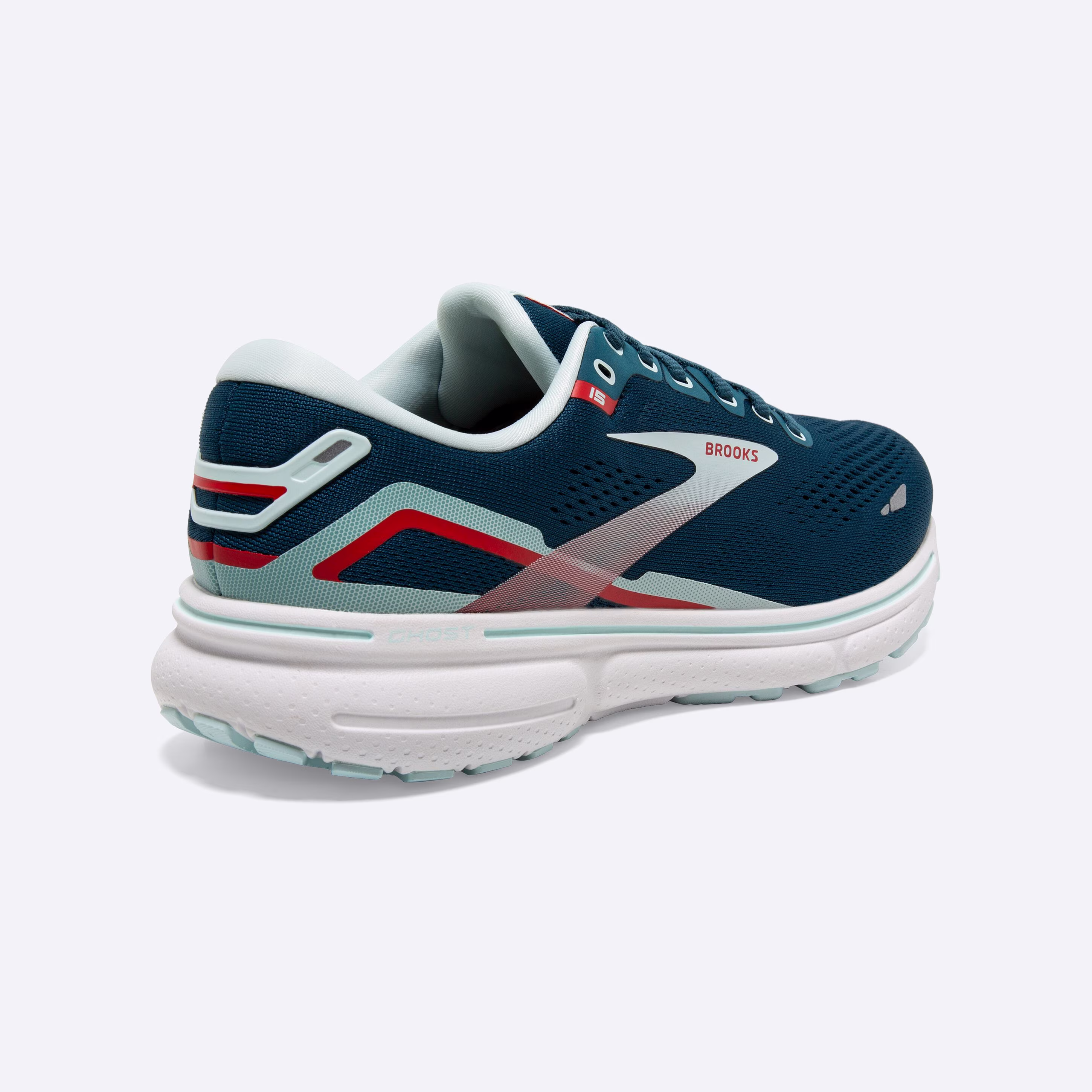 Women's Brooks, Ghost 15 Neutral Running Shoe -- Legion Blue/Blue/Bittersweet