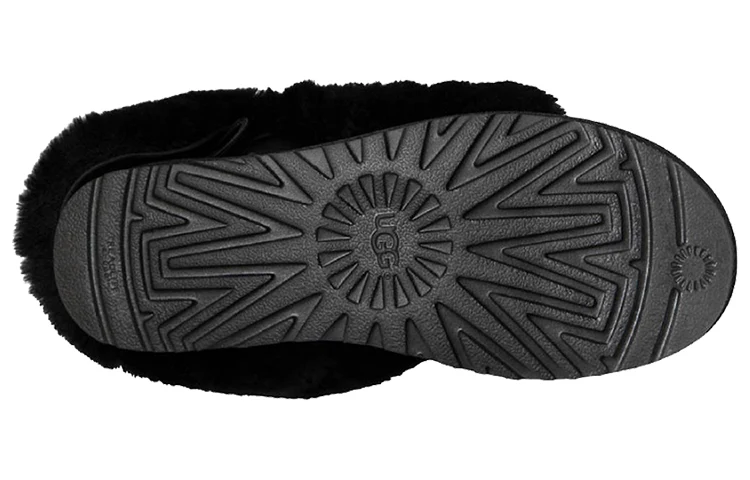 (WMNS) UGG Classic Bling Button Fleece Lined Black 1016553-BLK