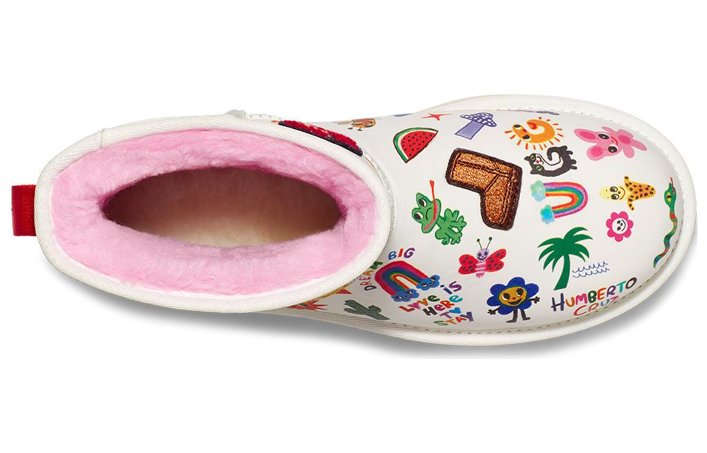 (WMNS) UGG Classic Mini Boot 'Humberto Cruz Pop Sketch' 1153065-WHT