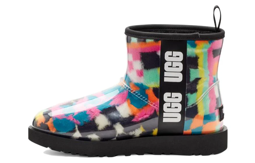 (WMNS) UGG Classic Clear Mini Boot Checks 'Black Multi' 1135530-BLKM