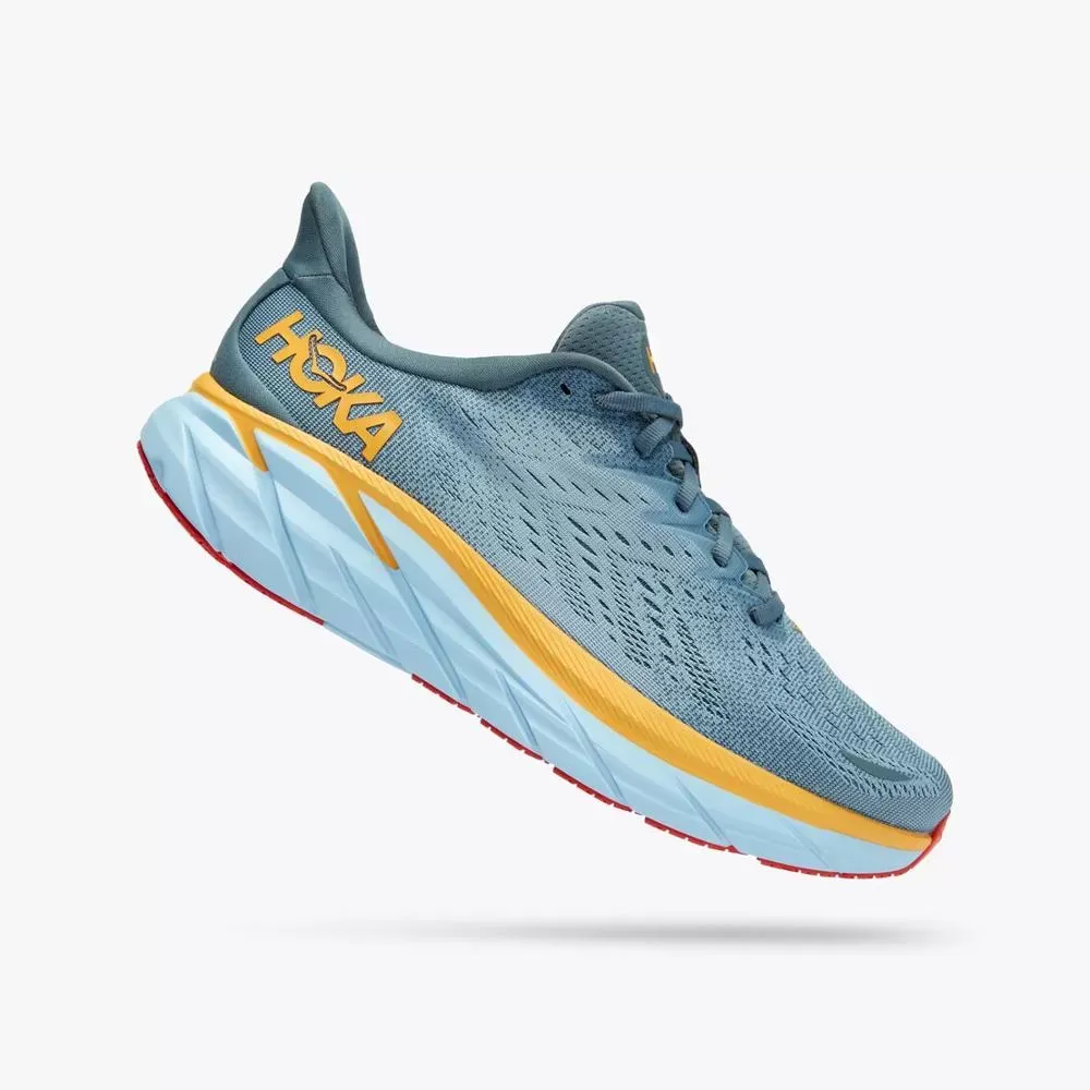 Hoka One One Women's Clifton 8 - Goblin Blue / Mountain Spring