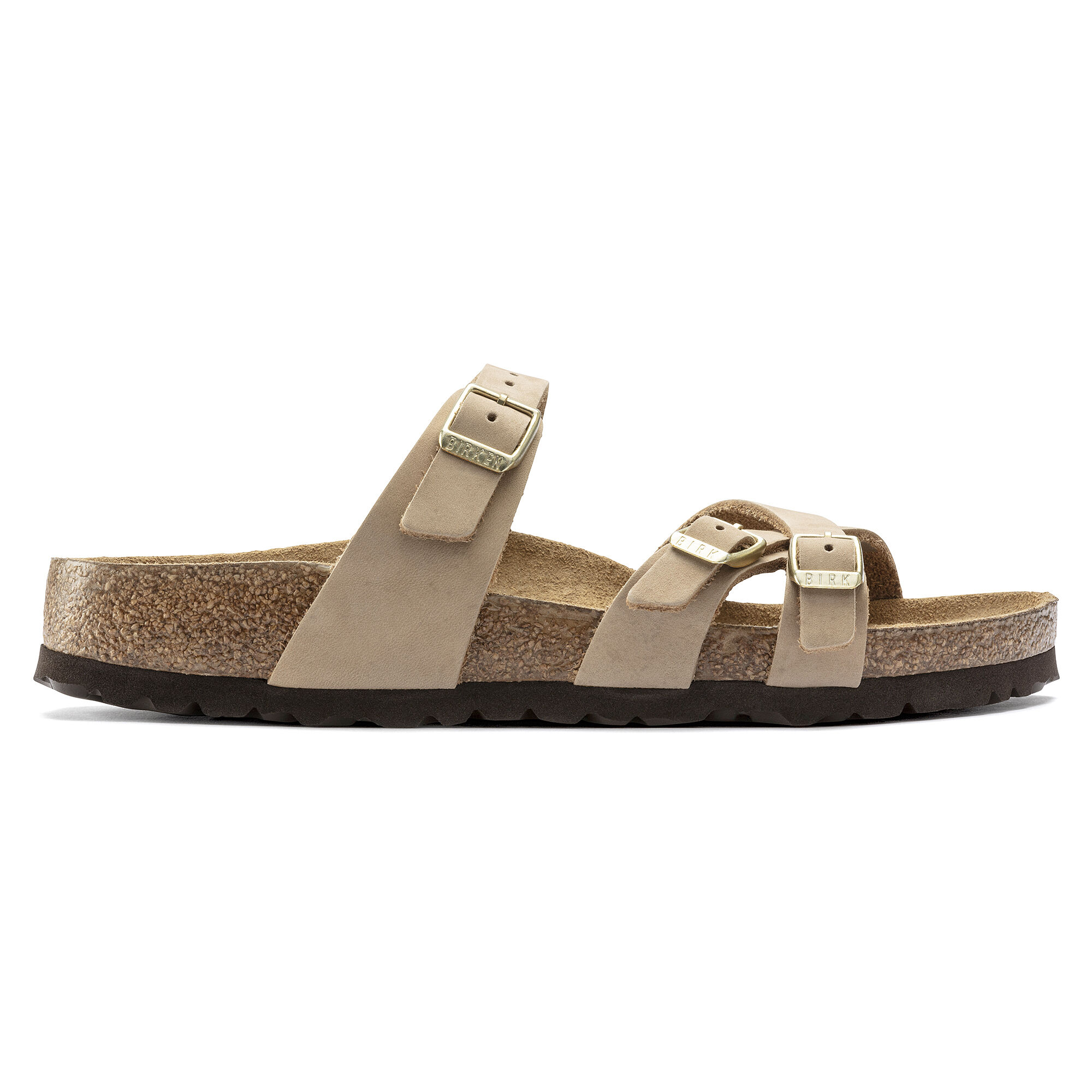 Franca Soft Footbed Nubuck Leather - Sandcastle