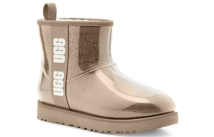 (WMNS) UGG Classic Clear Mini Large LOGO Fleece Lined '' 1113190-NCHS