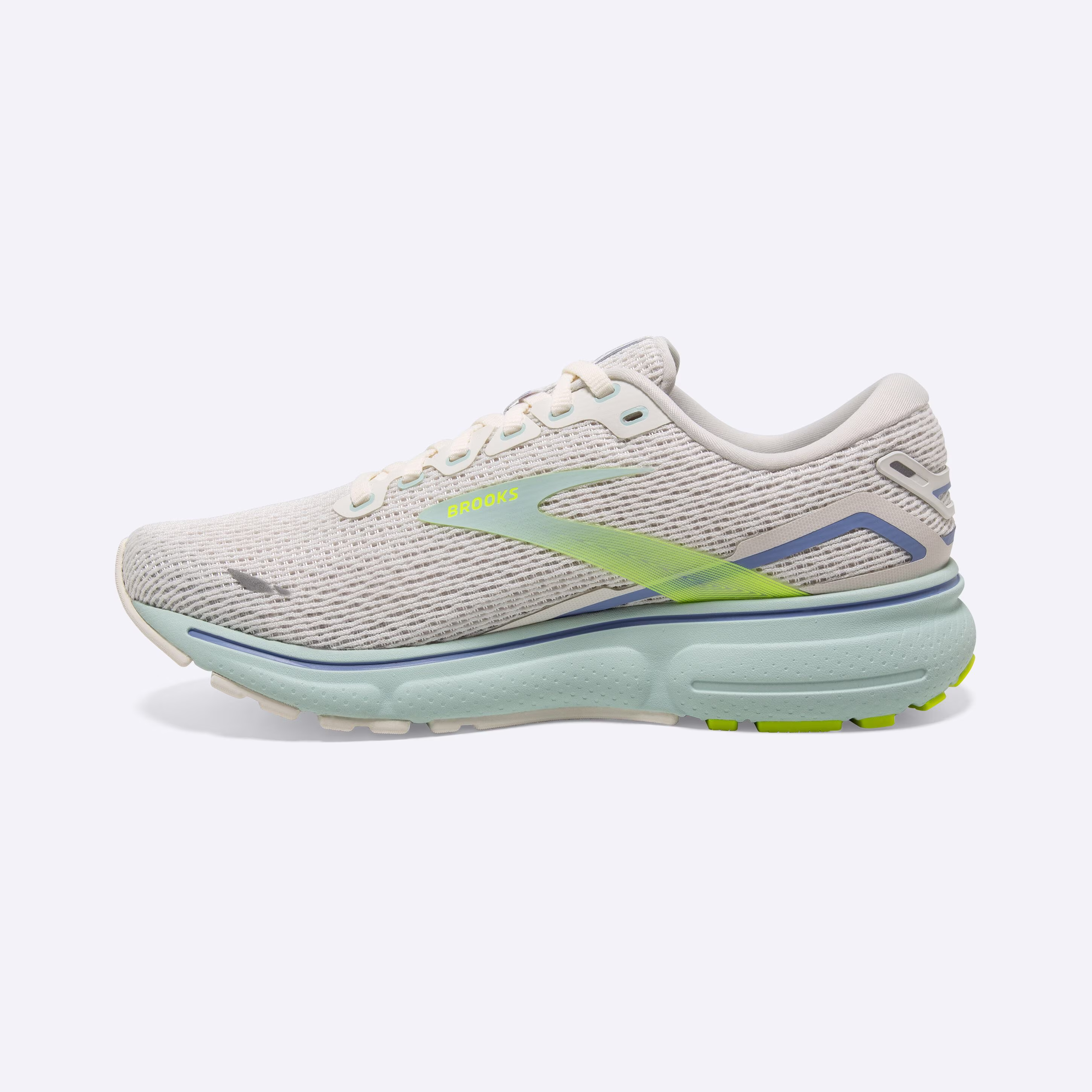 Women's Brooks, Ghost 15 Neutral Running Shoe -- Coconut/Skylight/Nightlife