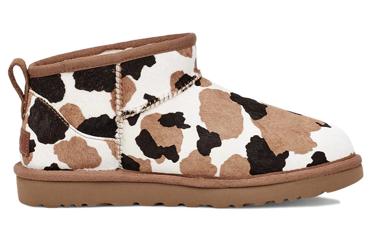(WMNS) UGG Classic Ultra Mini 'Cow Print' 1123630-CHE