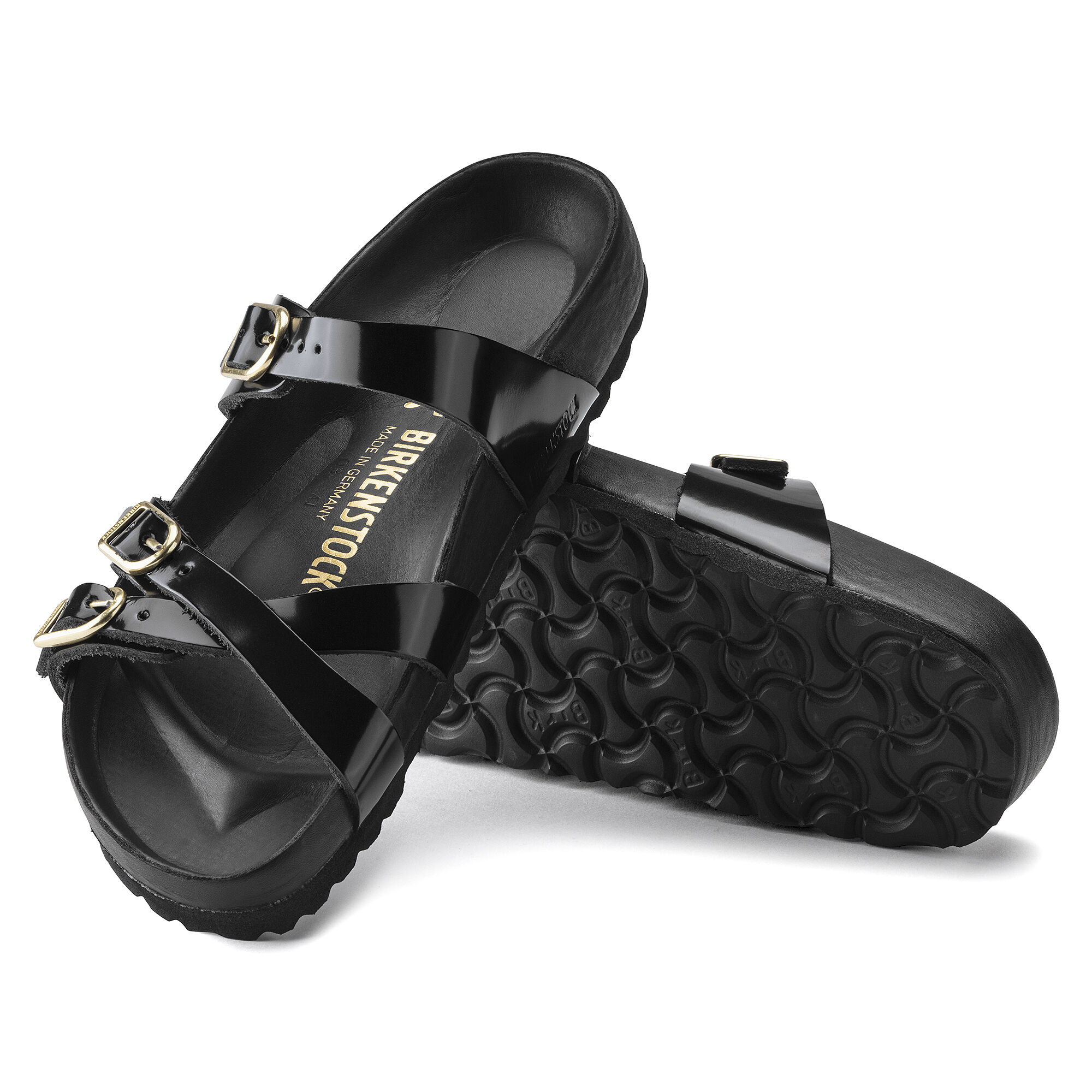 Franca Natural Leather Patent - High Shine Black