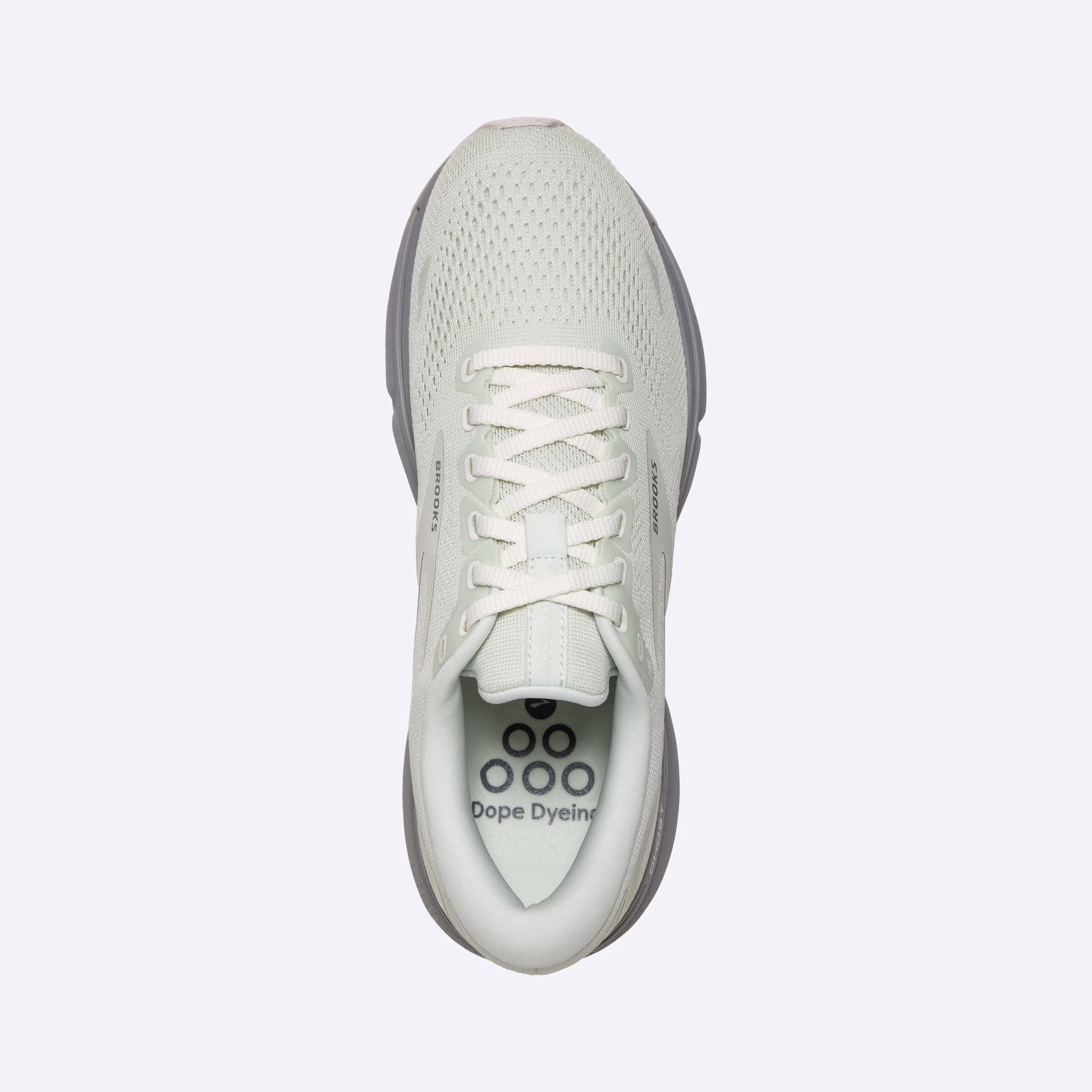 Men's Brooks, Ghost 15 Neutral Running Shoe -- Blue/White (Green Silence)