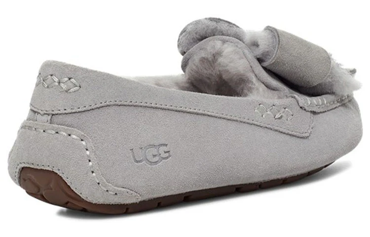 (WMNS) UGG Ansley Bow Slipper 'Light Grey' 1113470-LGRY