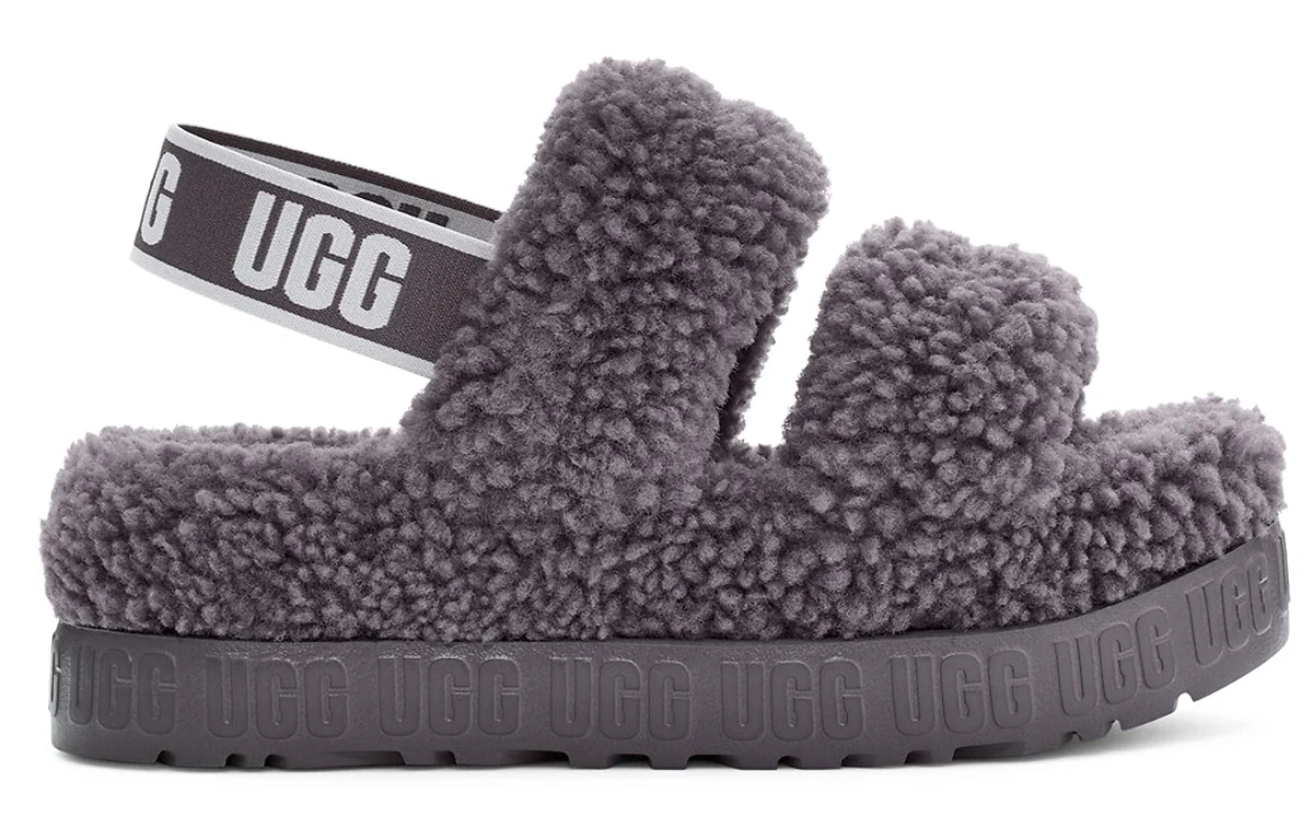 (WMNS) UGG Oh Fluffita Sandals Gray 1120876-SHA