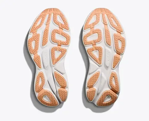 Hoka One One Bondi  8 Women's White / Cantaloupe