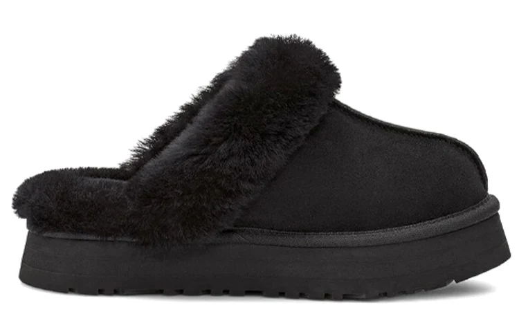 (WMNS) UGG Disquette Slipper 'Black' 1122550-BLK
