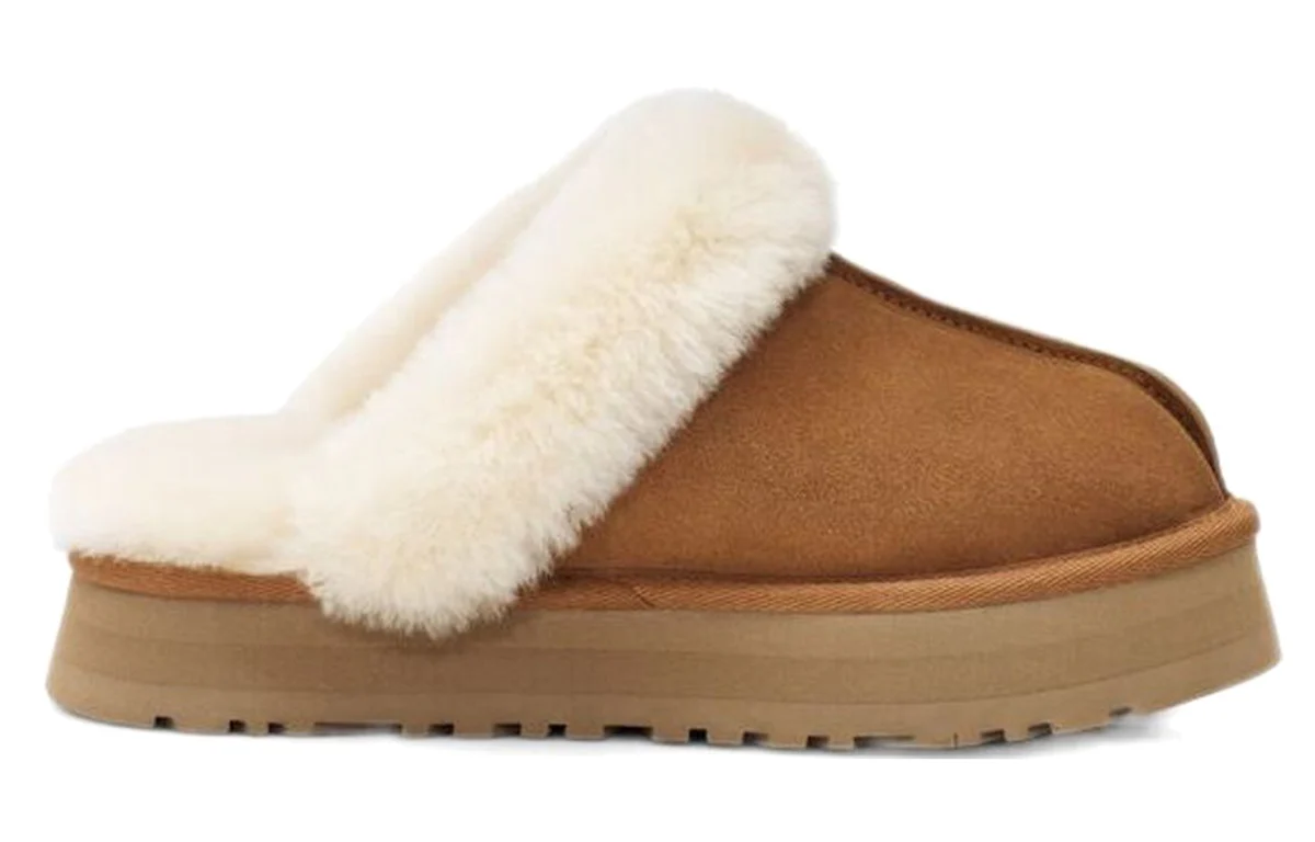 (WMNS) UGG Disquette Slippers 'Chestnut' 1122550-CHE