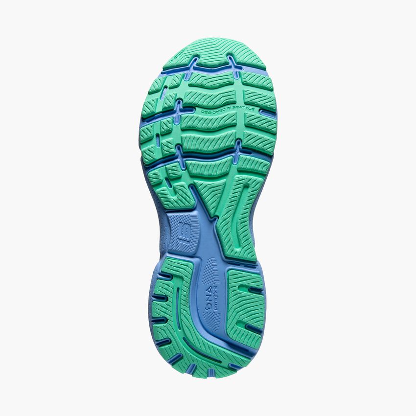 Women's Brooks, Ghost 15 Running Shoe - Blue/Peacoat/Linen