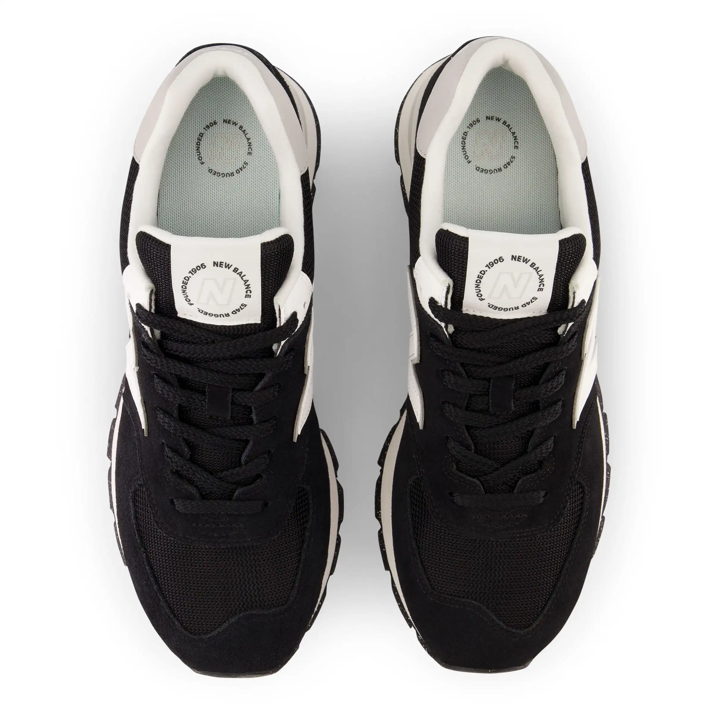 574 - Black with White