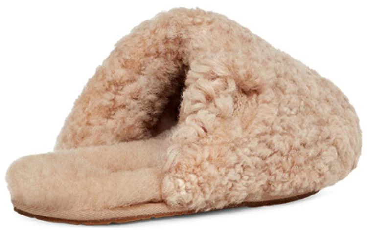 (WMNS) UGG Maxi Curly Slide 'Sand' 1133151-SAN