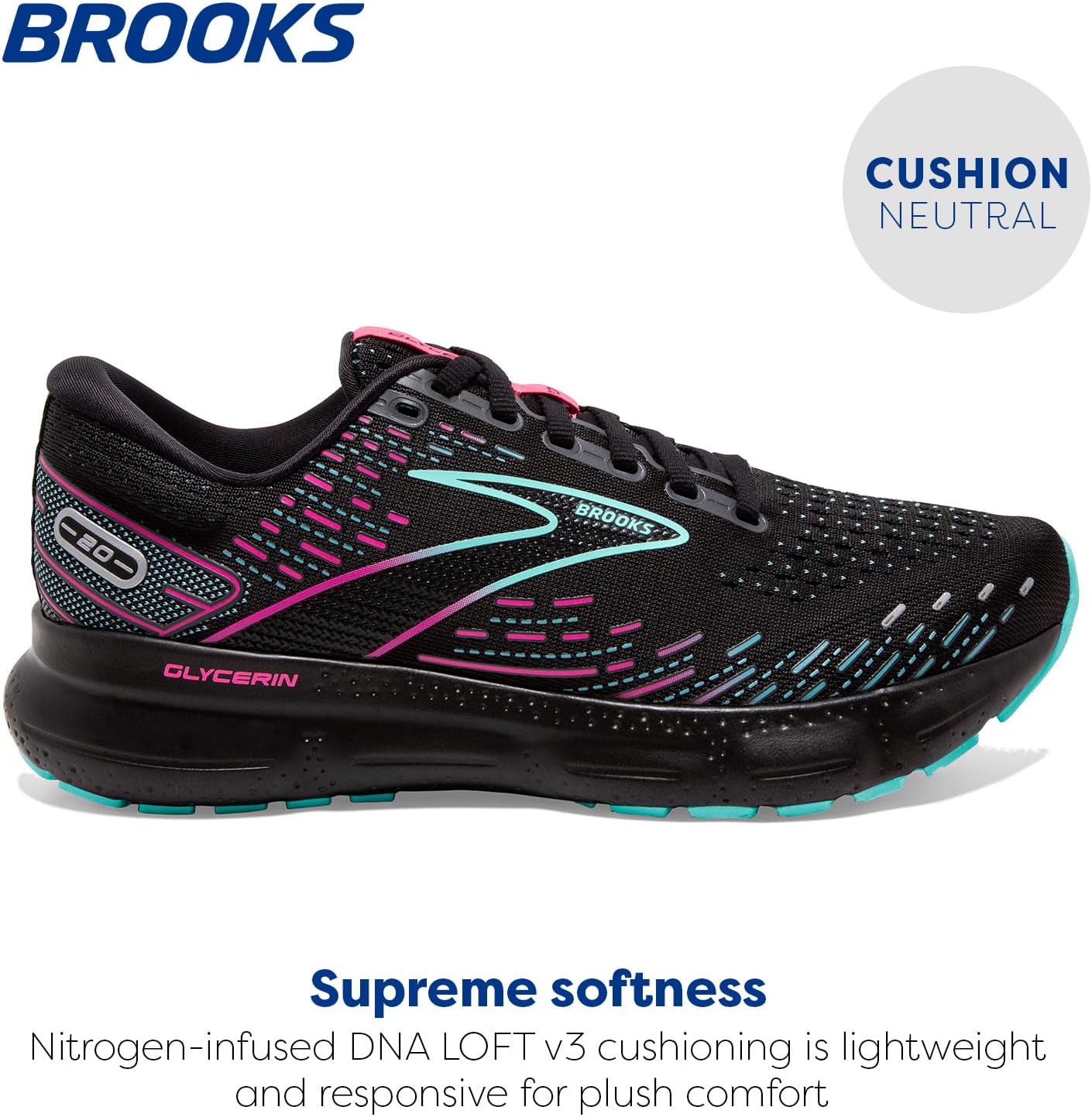 Brooks Women's Glycerin 20 Neutral Running Shoe