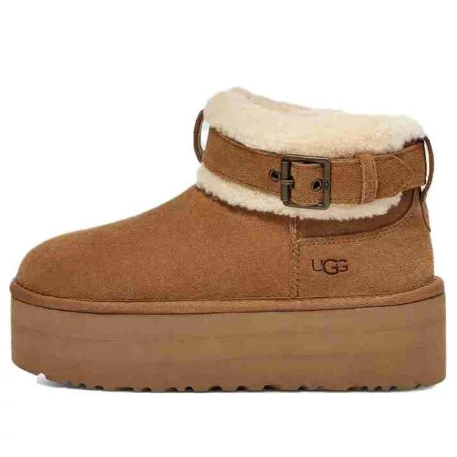 (WMNS) UGG Ultra Mini Belted Roller Boot 'Chestnut' 1144041-CHE