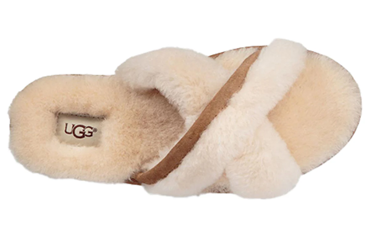 (WMNS) UGG Abela Retro Slippers 1017548-NAT