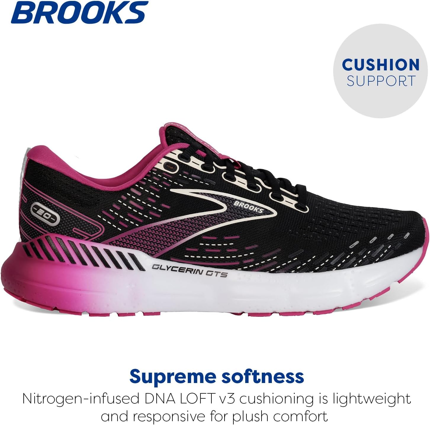 Brooks Women's Glycerin GTS 20 Supportive Running Shoe