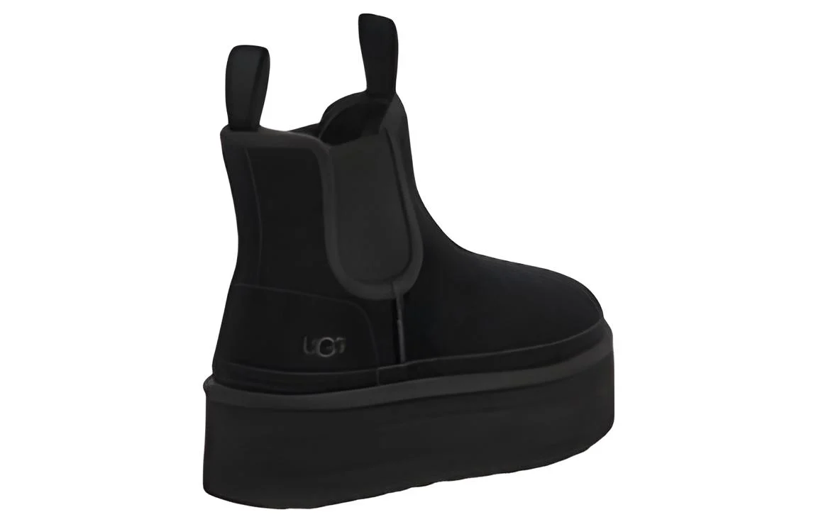 (WMNS) UGG Neumel Platform Chelsea Boot 'Black' 1134526-BLK