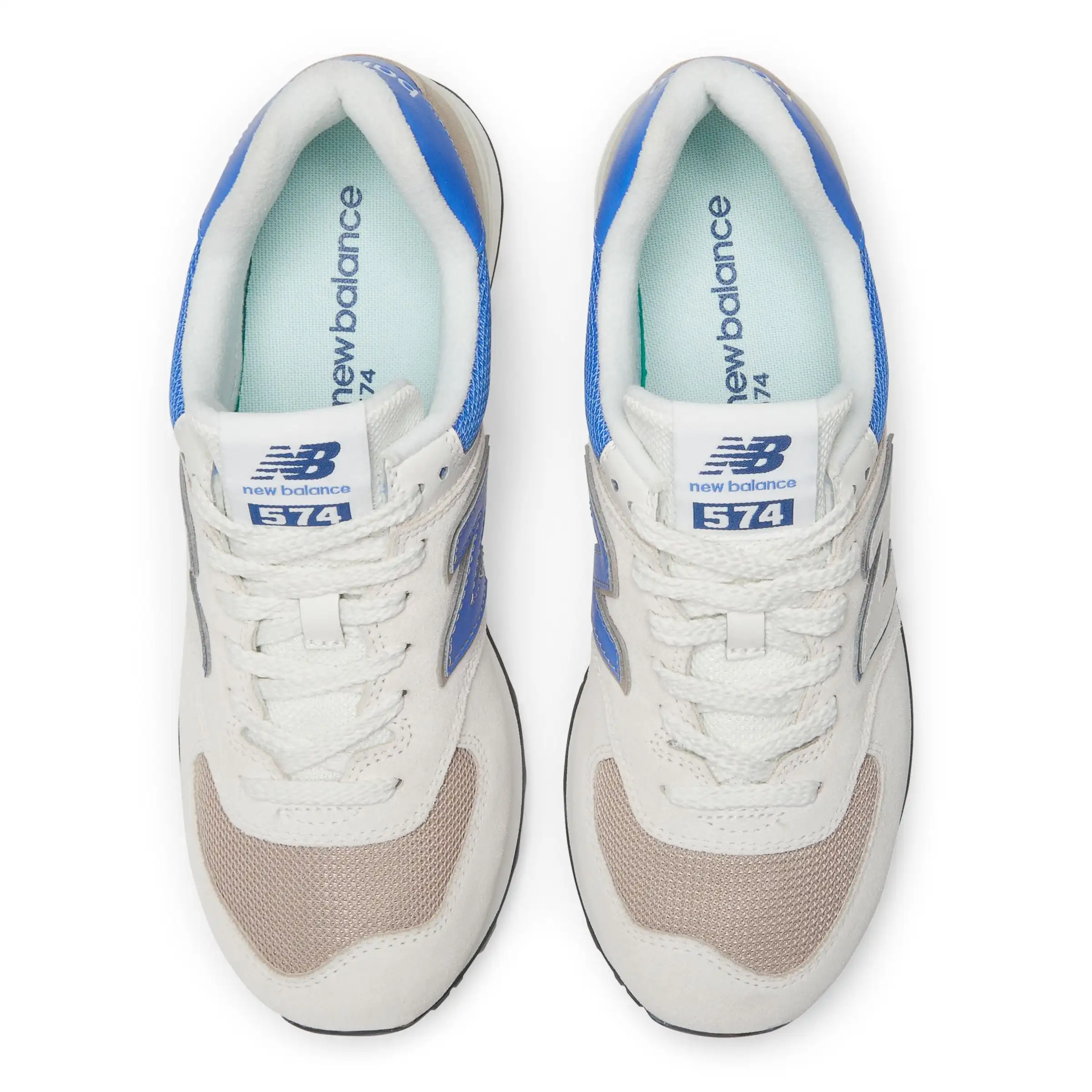 574 - Off White with Blue