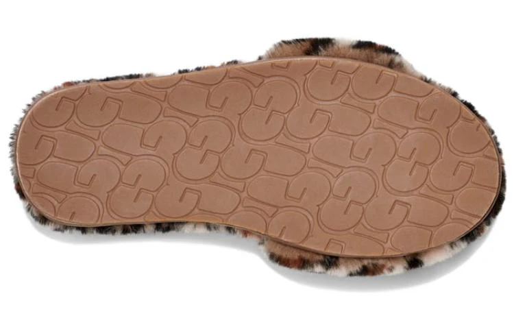 (WMNS) UGG W Fluff Slides II 'Leopard' 1127483-AMP