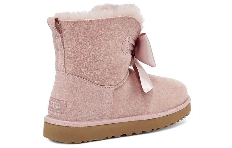 (WMNS) UGG Gita Bow Mini Cozy Stay Warm Plush Fleece Lined Pink 1098360-PCRY