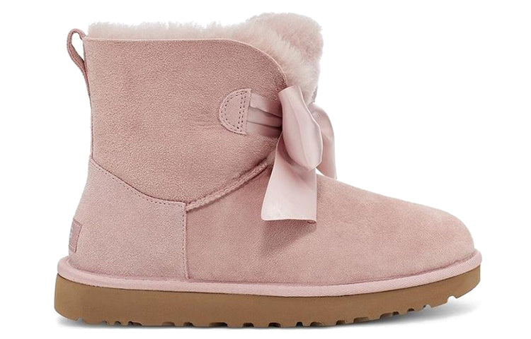 (WMNS) UGG Gita Bow Mini Cozy Stay Warm Plush Fleece Lined Pink 1098360-PCRY