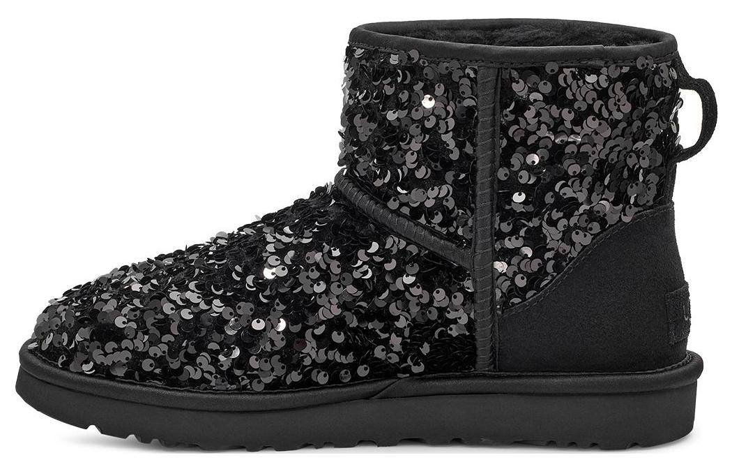 (WMNS) UGG Classic Chunkey Sequin 1130602-BLK